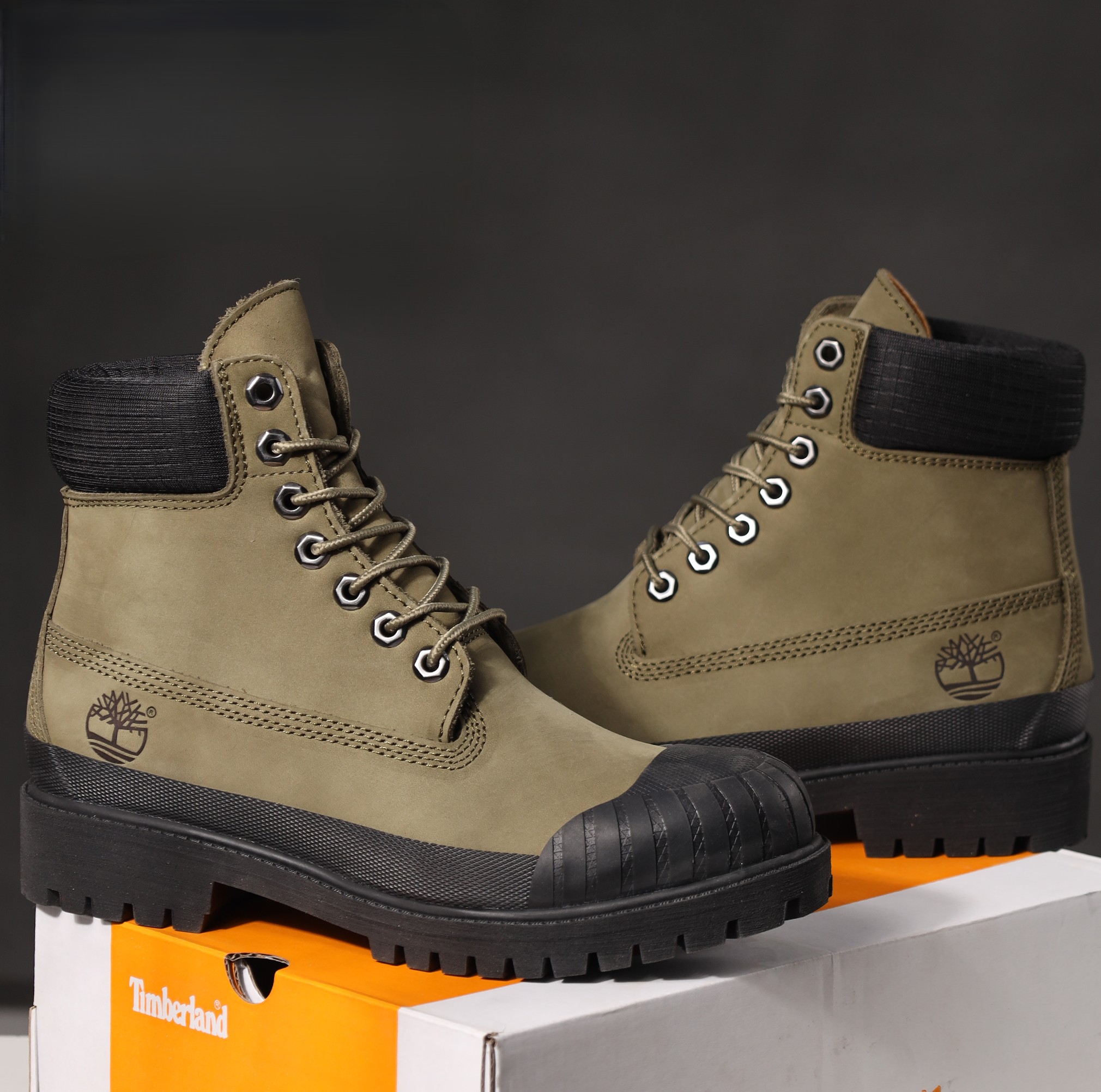 Timberland ногоон арьсан ботинк
