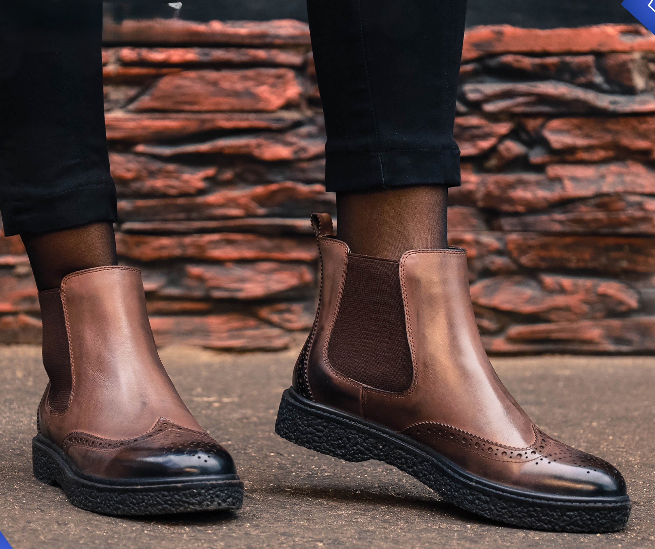 Хүрэн арьсан Chelsea Boots