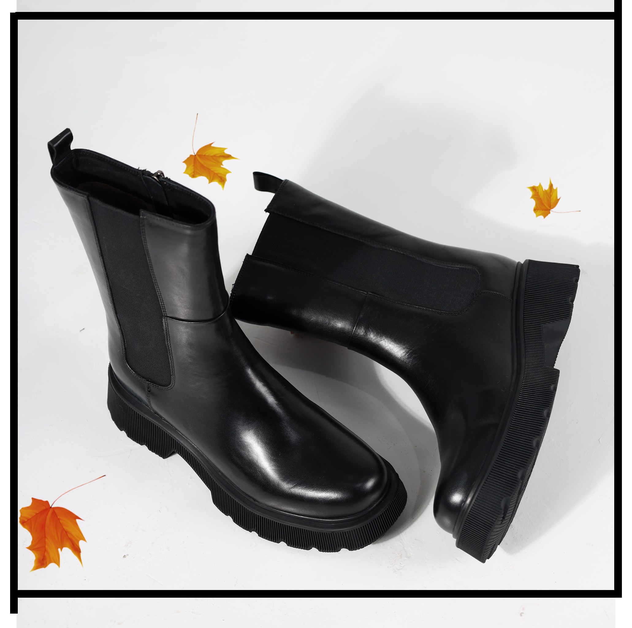 Хар арьсан Chelsea Boots
